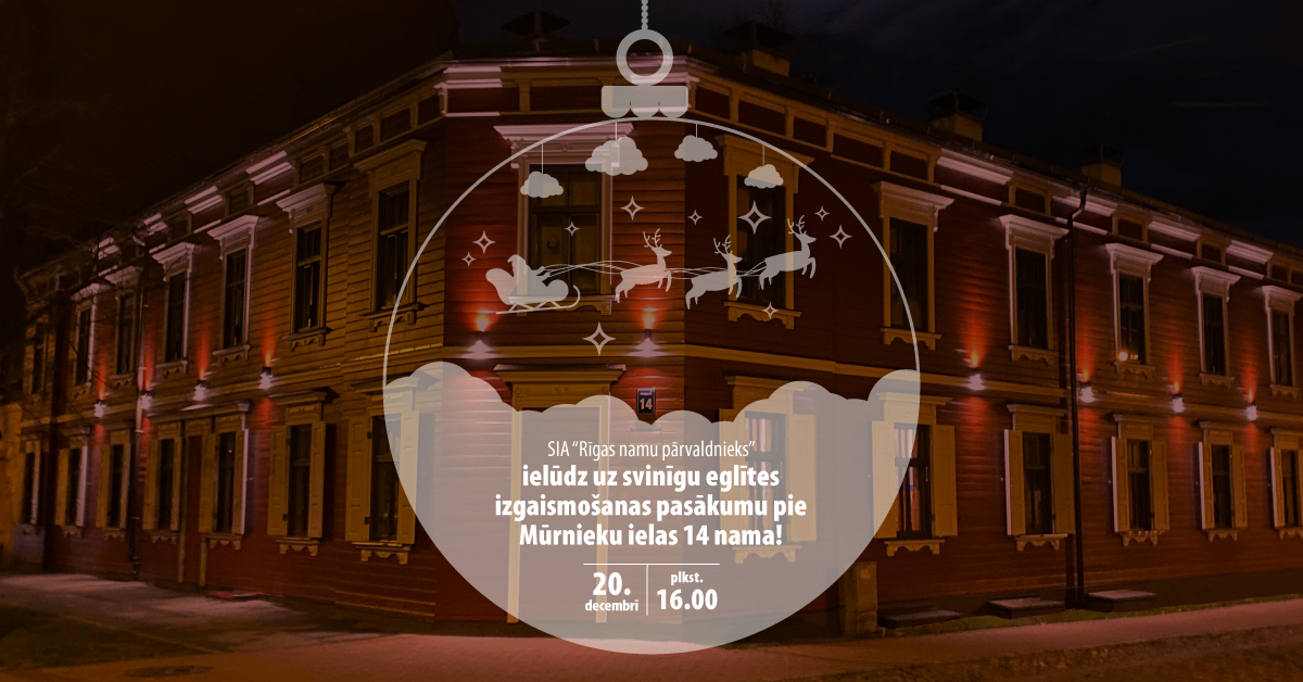 Pievienojies Mūrnieku ielas 14 nama egles izgaismošanā