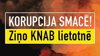 Bilde ar tekstu - Ziņo KNAB