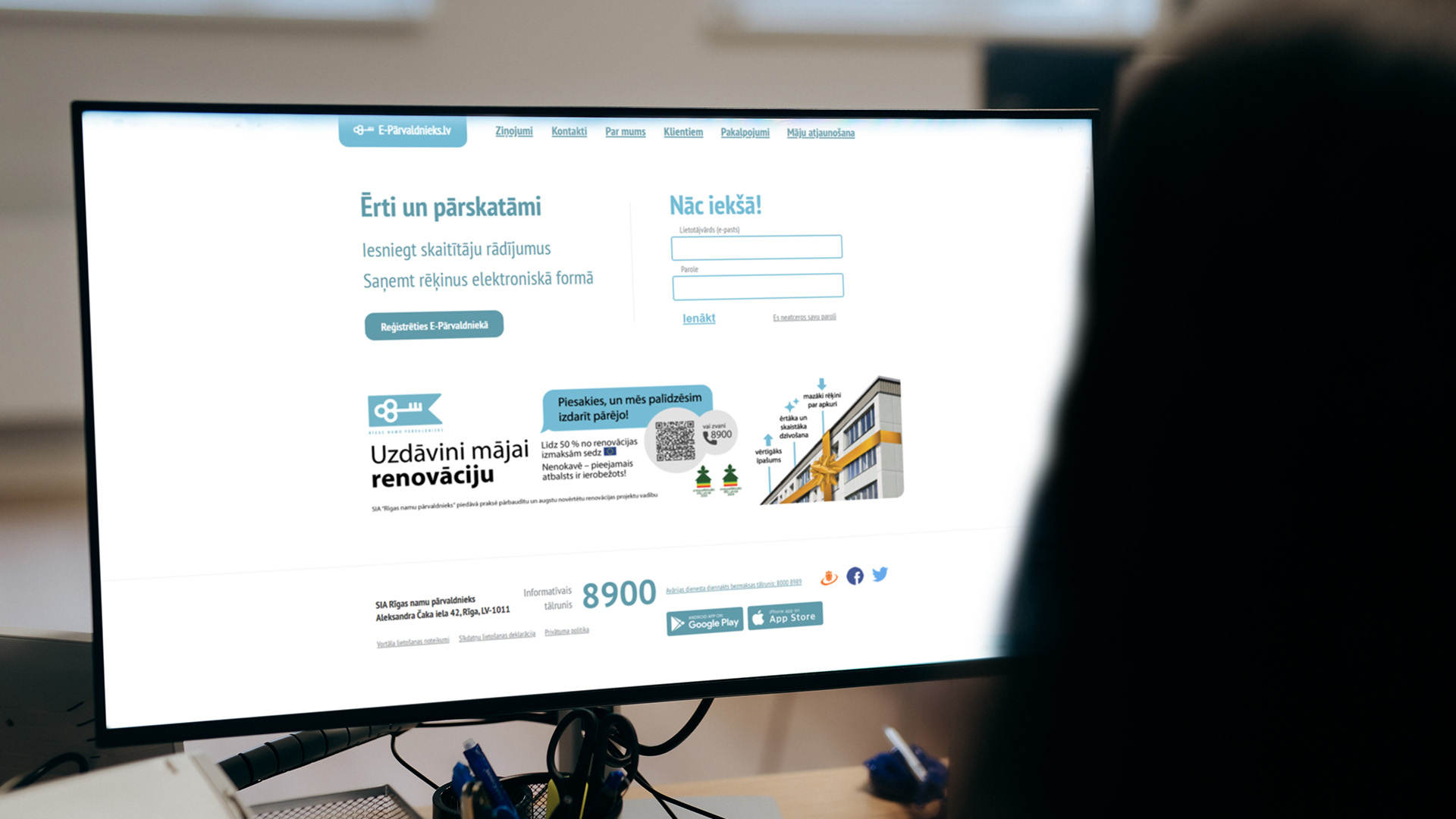 Klientu portāla un aplikācijas darbība atjaunota pilnā apmērā