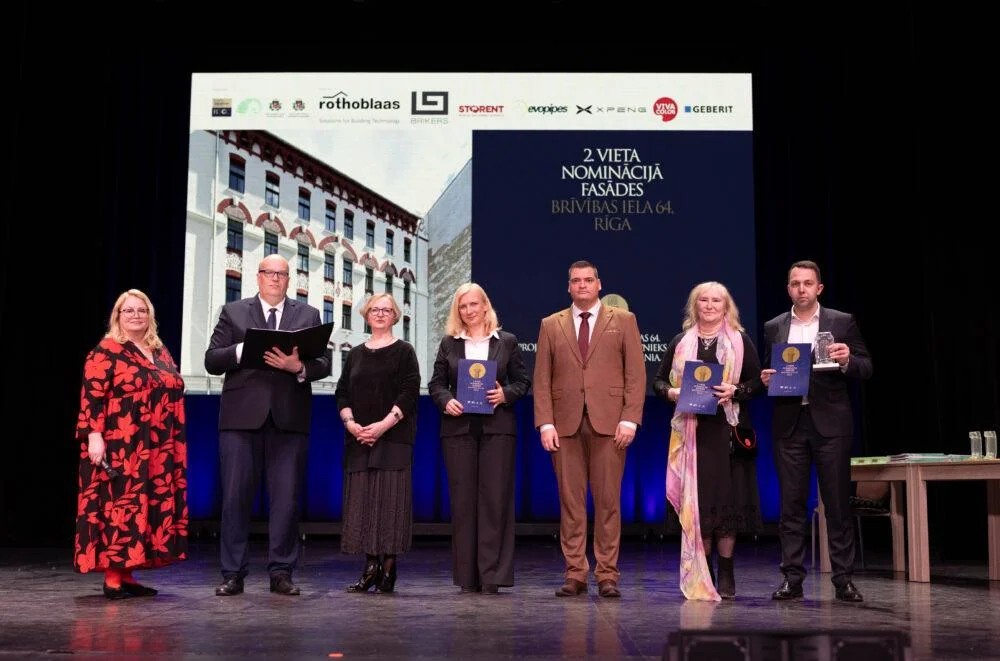 RNP atjaunotās fasādes saņem Latvijas Būvniecības Gada balvu